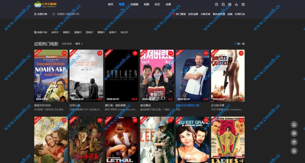图片[3]-CMS模板主题源码-电影模板-影视网站源码-自适应高端带后台-CMS模板